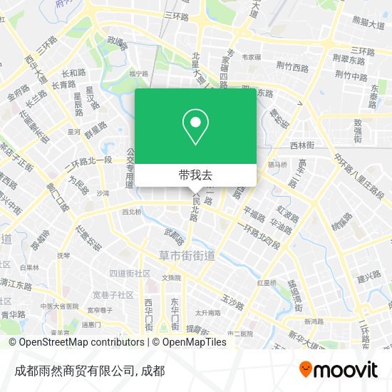 成都雨然商贸有限公司地图