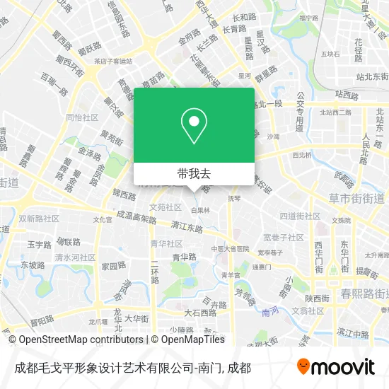 成都毛戈平形象设计艺术有限公司-南门地图