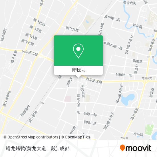 蟠龙烤鸭(黄龙大道二段)地图