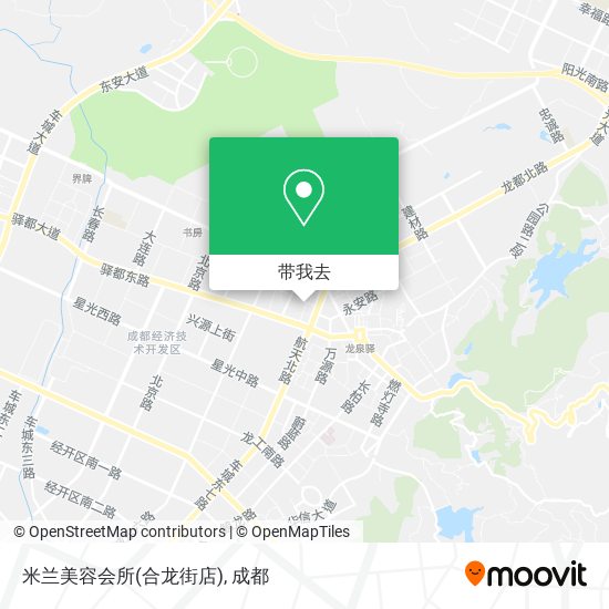 米兰美容会所(合龙街店)地图