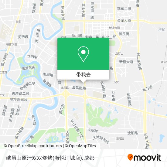 峨眉山原汁双双烧烤(海悦汇城店)地图