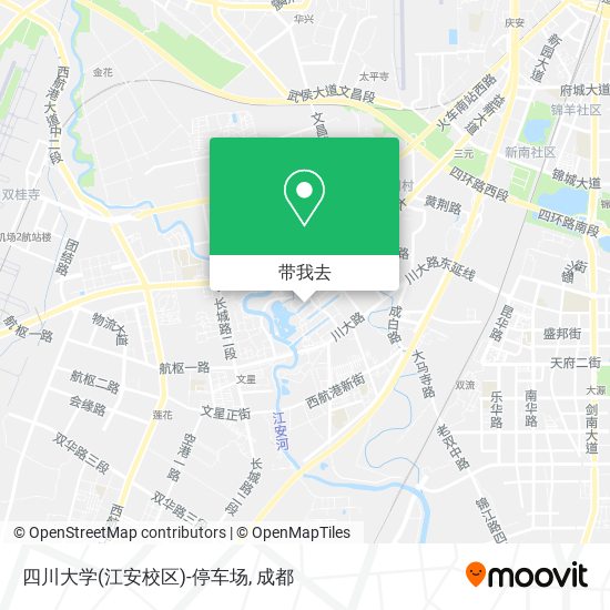 四川大学(江安校区)-停车场地图