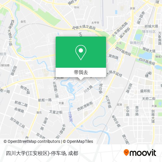 四川大学(江安校区)-停车场地图