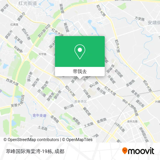 萃峰国际海棠湾-19栋地图