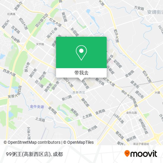 99粥王(高新西区店)地图
