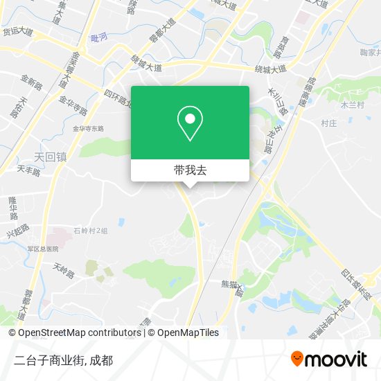 二台子商业街地图
