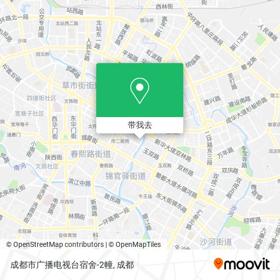 成都市广播电视台宿舍-2幢地图