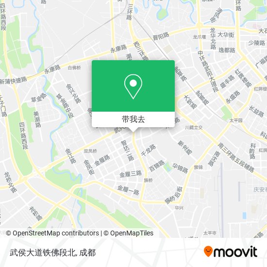 武侯大道铁佛段北地图