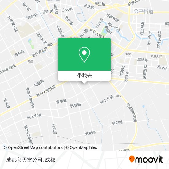 成都兴天富公司地图
