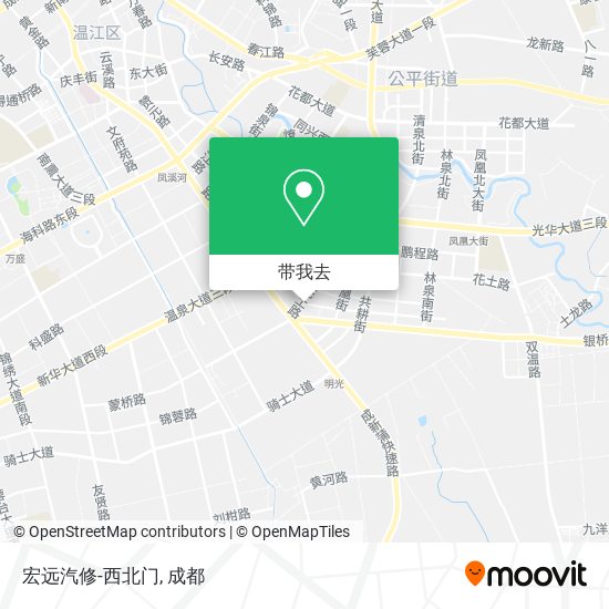 宏远汽修-西北门地图