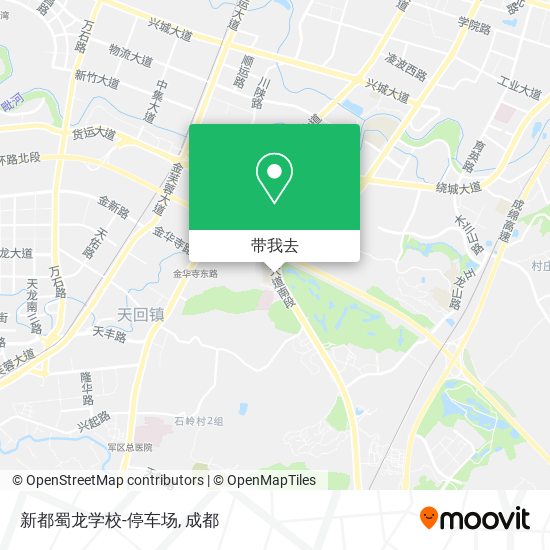 新都蜀龙学校-停车场地图