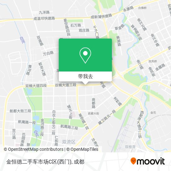 金恒德二手车市场C区(西门)地图