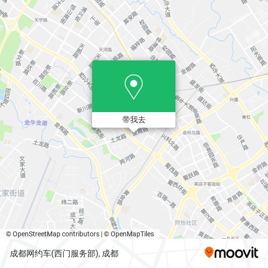 成都网约车(西门服务部)地图