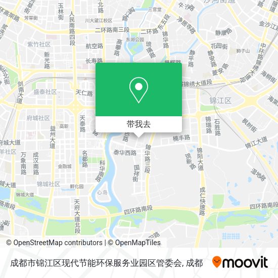 成都市锦江区现代节能环保服务业园区管委会地图