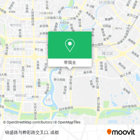 锦盛路与桦彩路交叉口地图