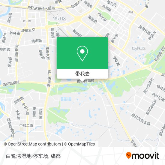 白鹭湾湿地-停车场地图