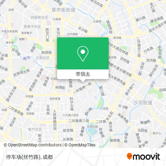 停车场(丝竹路)地图