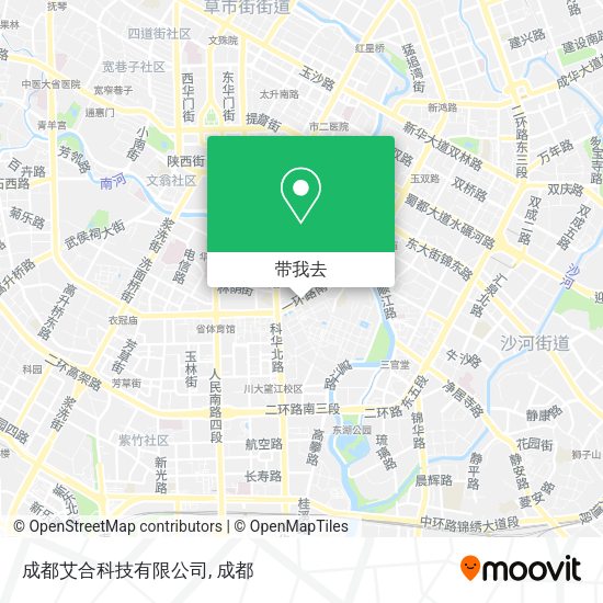成都艾合科技有限公司地图