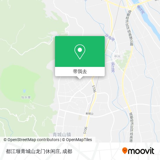 都江堰青城山龙门休闲庄地图