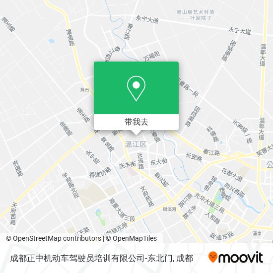 成都正中机动车驾驶员培训有限公司-东北门地图