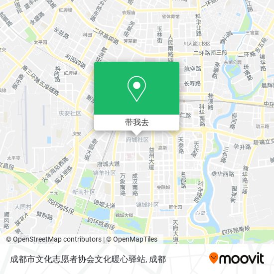 成都市文化志愿者协会文化暖心驿站地图