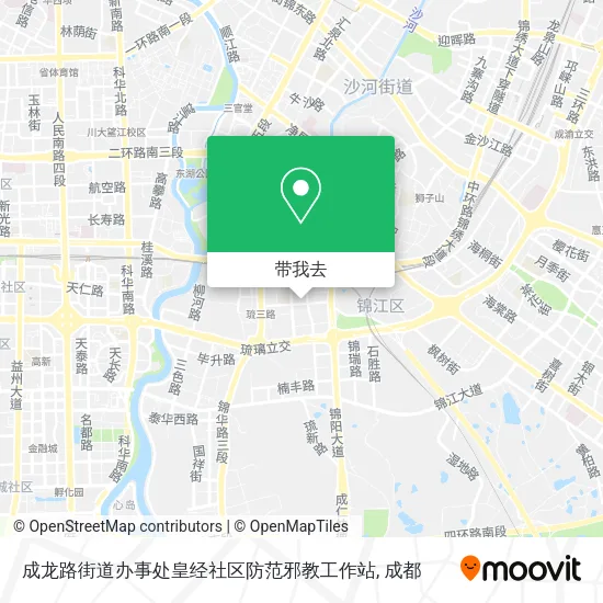 成龙路街道办事处皇经社区防范邪教工作站地图