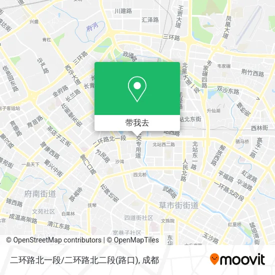 二环路北一段/二环路北二段(路口)地图