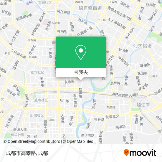 成都市高攀路地图