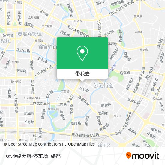 绿地锦天府-停车场地图