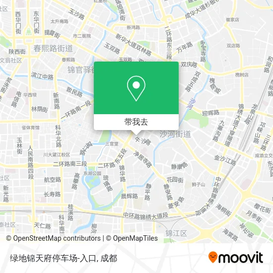 绿地锦天府停车场-入口地图