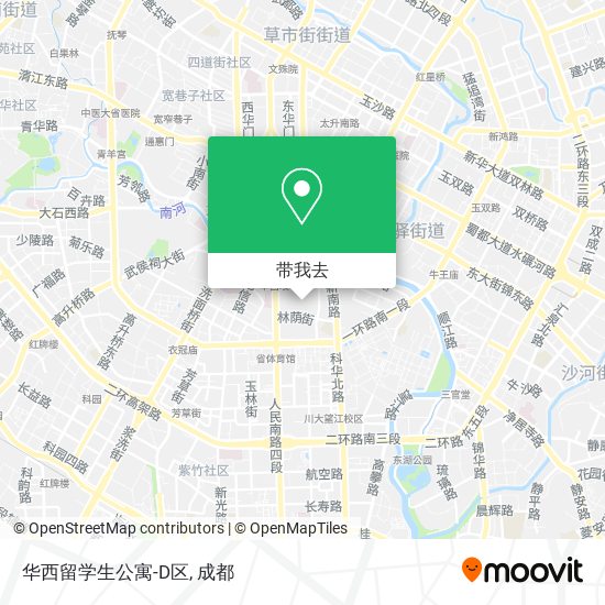华西留学生公寓-D区地图