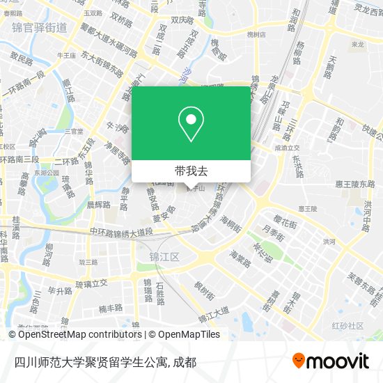 四川师范大学聚贤留学生公寓地图