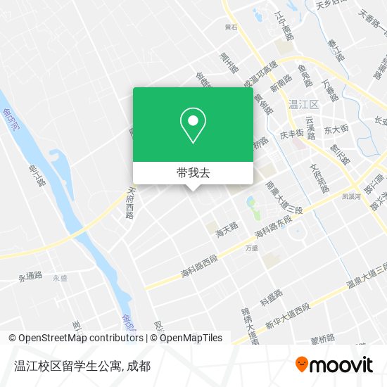 温江校区留学生公寓地图