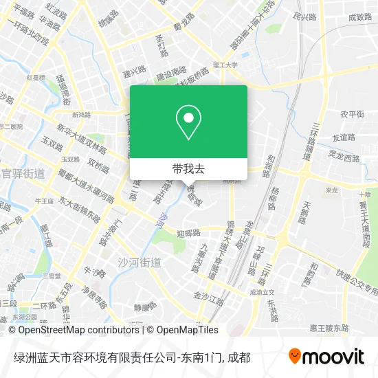 绿洲蓝天市容环境有限责任公司-东南1门地图