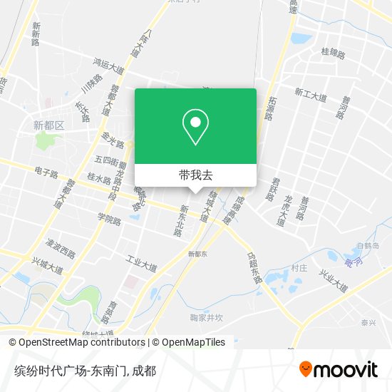 缤纷时代广场-东南门地图