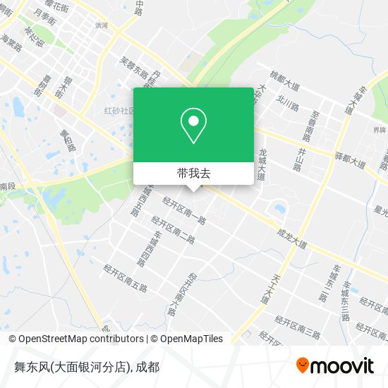 舞东风(大面银河分店)地图