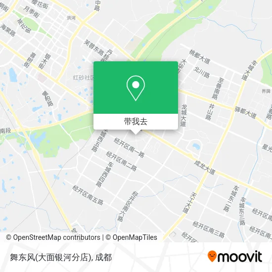 舞东风(大面银河分店)地图
