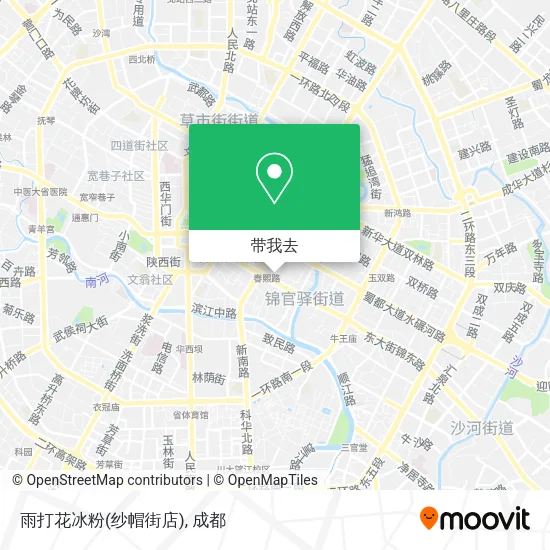 雨打花冰粉(纱帽街店)地图