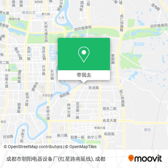 成都市朝阳电器设备厂(红星路南延线)地图