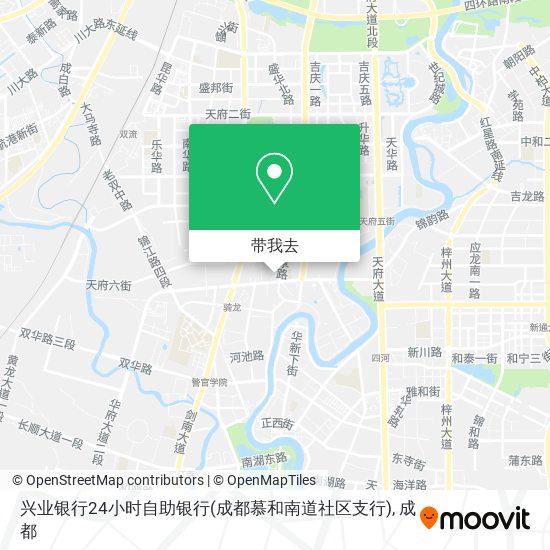 兴业银行24小时自助银行(成都慕和南道社区支行)地图