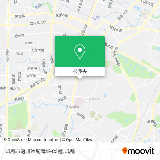 成都市冠川汽配商城-C3幢地图
