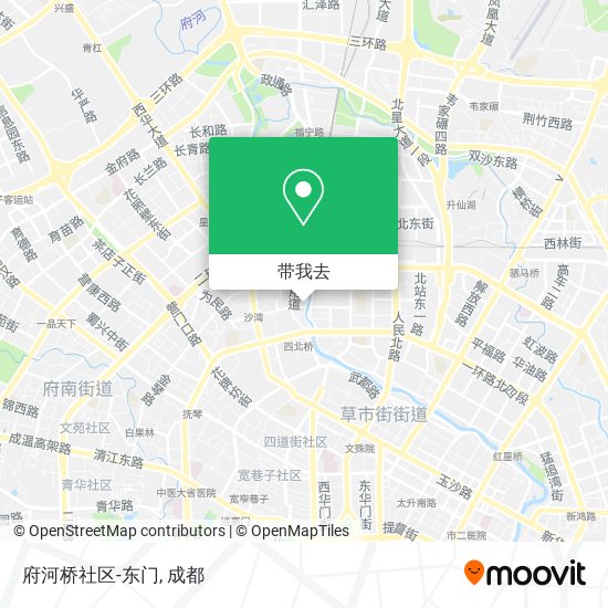 府河桥社区-东门地图