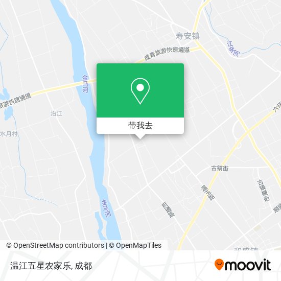 温江五星农家乐地图