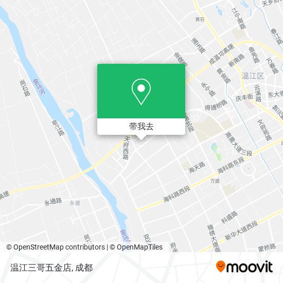 温江三哥五金店地图
