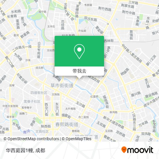 华西庭园1幢地图