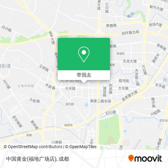 中国黄金(福地广场店)地图