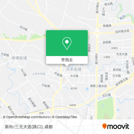 新街/三元大道(路口)地图
