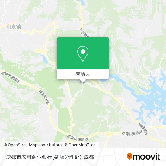 成都市农村商业银行(茶店分理处)地图