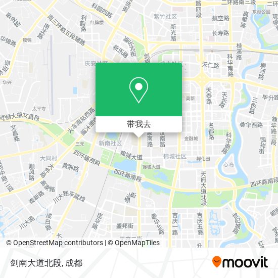 剑南大道北段地图