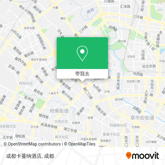 成都卡蔓纳酒店地图